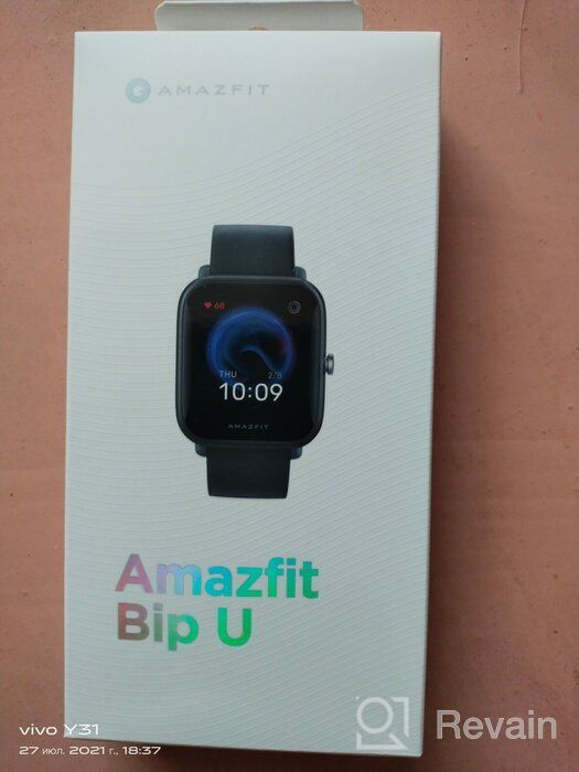 img 2 attached to Amazfit Bip U Smart Watch Fitness Tracker with 60+ Sports Modes, 9-Day Battery Life, Blood Oxygen Monitor, and Water Resistance for Men and Women - Compatible with iPhone and Android Phones (Black) review by Dimitar Borisov ᠌