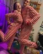 img 1 attached to Women'S Christmas Pajamas Matching Sets Funny Hooded Jumpsuit Adult Onesie PJs Family Holiday Outfit review by Maria Coleman
