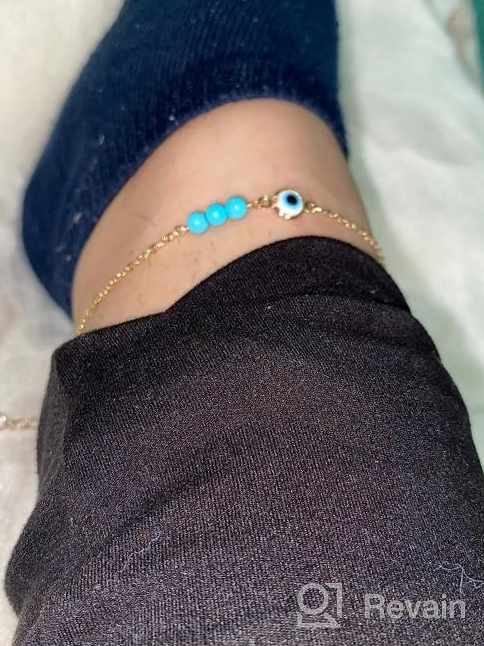 img 1 attached to Make A Statement With MONOOC'S Dainty Ankle Bracelets - 14K Gold Plated And Layered With Pearls, Evil Eyes, Elephants, Stars, And Butterflies - Perfect For Summer! review by Joseph Mannasseh