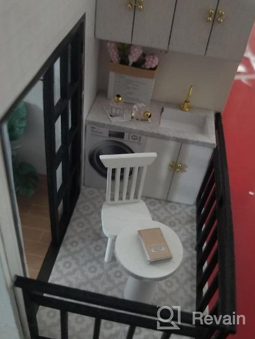img 1 attached to Create Your Own Charming World With CUTEBEE Dollhouse Miniature And Furniture Kit - Leisurely Moment, 1:24 Scale review by Jamie Lundgren