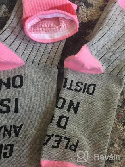 img 1 attached to Stay Comfy And Entertained: Women'S Grey'S Anatomy Novelty Cotton Crew Socks With Hilarious 'Do Not Disturb' Message! review by Joe Taniguchi