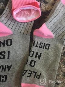 img 5 attached to Оставайтесь в комфорте и развлекайтесь: новые хлопковые носки Women'S Grey'S Anatomy с весёлой надписью «Не беспокоить»!