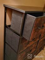 img 1 attached to YITAHOME 9 Drawer Dresser: Sturdy Steel Frame, Wooden Top & Easy Pull Suede Bins For Bedroom, Living Room, Hallway, Closets & Nursery Storage review by Peter Cruz