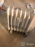 img 1 attached to Stay Cozy With Our Quiet Electric Oil Heater - 700W Radiator With Overheat Protection And 2 Heat Settings For Indoor Use In Bedroom, Office, And Home review by Jeff Hall
