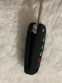 img 7 attached to XUKEY 4 кнопки силиконовый флип-чехол для ключа для Hyundai Kona 2018-2019-дистанционный брелок чехол автомобильный ключ оболочка куртка протектор