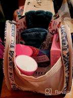 img 1 attached to Travel Toiletry Bag Organizer For Men And Women - Medium-Sized Hanging Makeup And Cosmetic Bag In Pink By Narwey review by Durward Carlson