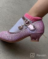 img 1 attached to ALPHELIGANCE Sparkly Mary Jane Flats - Princess Dress Shoes for Girls review by Albert Dorsett