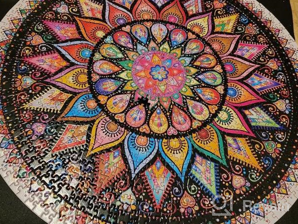 img 1 attached to Geometric Colorful Mandala Jigsaw Puzzle With 1000 Pieces And Vibrant Design By Bgraamiens review by Andrew Roberts