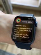 img 1 attached to Smart watch Apple Watch Series 7 45 mm Aluminum Case, dark night review by Athit Za ᠌