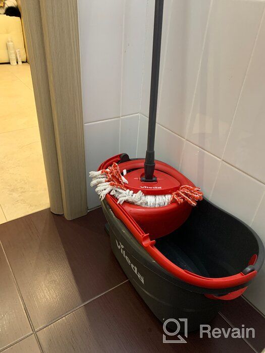 img 1 attached to Enhanced Vileda Turbo Microfibre Mop 🧹 and Bucket Set with Additional 2-in-1 Refill review by Agata Wydra ᠌