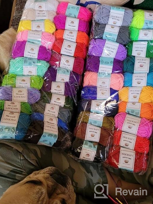 img 1 attached to 113-Piece Crochet Kit With 1600 Yards Of Assorted Yarn – Ideal Beginner Set W/ 73PCS Accessories, Ergonomic Hooks & Knitting Needles! review by Tay Cassanova