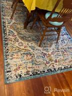 img 1 attached to Add A Bohemian Flair To Your Space With Rugshop'S Vintage Distressed Area Rug - 5' X 7' Multi review by Dinero Bentz