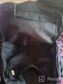 img 5 attached to Модный дизайнерский кожаный рюкзак-сумка для женщин - большая плечевая сумка CLUCI с бахромой