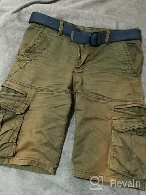 img 1 attached to AKARMY Men'S Lightweight Multi-Pocket Cotton Twill Camo Cargo Shorts With Zipper Pockets (No Belt) review by Marc Burke