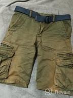 картинка 1 прикреплена к отзыву AKARMY Men'S Lightweight Multi-Pocket Cotton Twill Camo Cargo Shorts With Zipper Pockets (No Belt) от Marc Burke