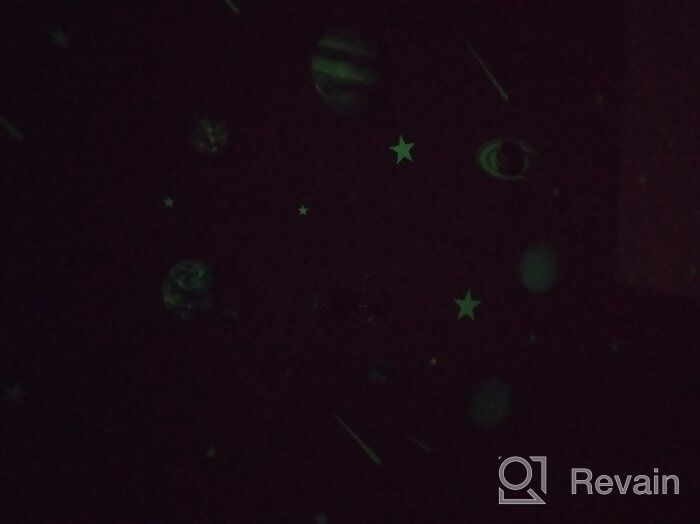img 1 attached to 🌌 Glow in The Dark Planets Space Stars: Perfect Birthday and Christmas Gifts for Baby Boys and Girls' Bedroom Decor review by Kirana ᠌