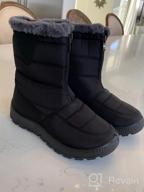 img 1 attached to Fur Lined Winter Boots For Women: TEMOFON Warm Ankle Booties With Front Zipper - Perfect Winter Shoes review by Dave Johnson
