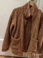 img 1 attached to Women'S Winter Coat Fleece Lapel Zipper Outwear Jacket Warm Oversized Casual Fuzzy Shearling review by Amanda Castillo