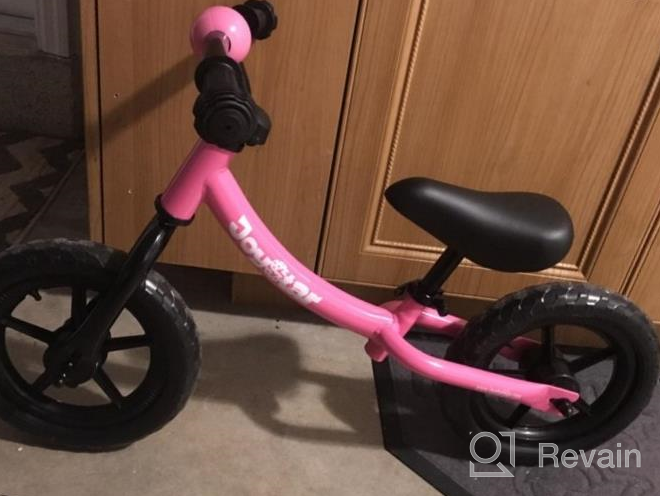 img 1 attached to JOYSTAR Lightweight 12 Inch Balance Bike For Toddlers And Kids Ages 18 Months To 5 Years - Adjustable Handlebar And Seat - No Pedal Bikes - Perfect Birthday Gift review by Jeremy Yuusuf