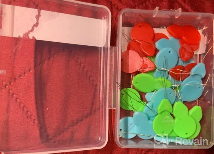 img 1 attached to Pack Of 30 Plastic Gourd-Shaped Needle Threaders With Clear Box - Handy Sewing Tool For DIY Crafting, Hand & Machine Sewing - Random Colors (4) review by Adam Hogan