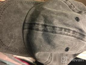 img 5 attached to Washed Twill Cotton Baseball Cap For Men And Women - Adjustable And Comfortable (A1008)