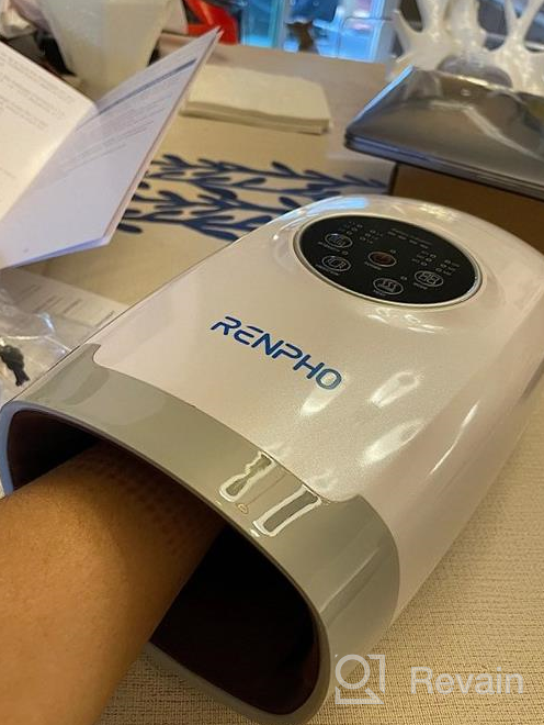 img 1 attached to RENPHO Electric Hand Massager With Heat, 6 Levels Of Compression And Intensity For Arthritis, Carpal Tunnel, Wrist Pain Relief, Finger Soreness & Numbness review by Alicia Lopez