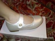 img 1 attached to STELLE Girls Flats Slip T12 White Girls' Shoes in Flats review by James Rogers