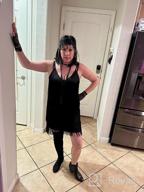 img 1 attached to Women'S 1920S Gatsby Fringe Mini Dress Flapper Costume review by Steve Stone