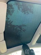 img 1 attached to Tesla Model 3 Sunshade Upgrade 2022 2021 - 4Pc Set Front & Rear Glass Roof Skylight Reflective Covers Foldable Double-Layered UV Protection Easy Installation review by Carlos Burrows