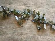 img 1 attached to 🌿 DearHouse 5.5Ft Seeded Eucalyptus Garland: Faux Greenery Wedding Backdrop and Wall Decor review by Eric Wright