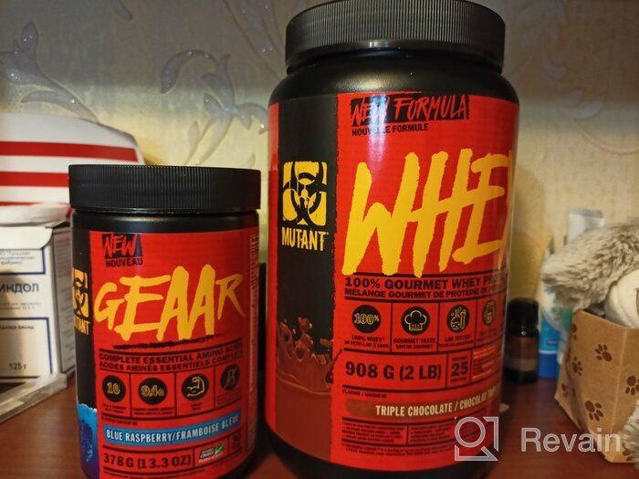 img 1 attached to 🔥 Powerful MUTANT GEAAR with 30 servings - EAA Powder, 7g BCAAs, 4g Leucine, Electrolytes, Coconut Water, No Artificial Colors or Flavors, Delicious Tiger's Blood Taste - 378g review by Ojasvi Sharma ᠌