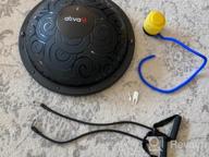 img 1 attached to Get Fit with ATIVAFIT Balance Ball Half Trainer: Inflatable Yoga Ball with Resistance Bands, Pump - Supports up to 660 lbs for Home Gym Workouts, Core Strength and Fitness. review by Steve Lawrence