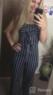 img 1 attached to Women'S Sexy Striped Jumpsuit With Tie Bowknot - SheKiss Summer Rompers review by Michael Domus