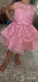 img 6 attached to Kids Lace Ruffle Party Dresses - NNJXD Girl Dress Ideal For Weddings