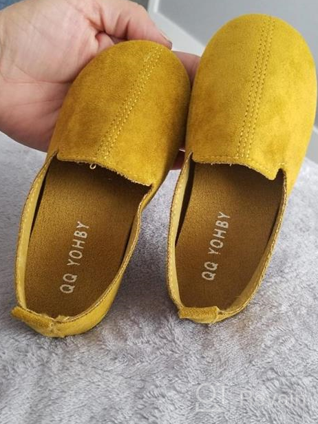 img 1 attached to 👧 Premium Toddler Leather Loafers: Stylish Moccasin Shoes for Active Girls review by Susan Johnson