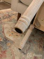 картинка 1 прикреплена к отзыву Beige Upholstered Rustic Ottoman Bench - Kmax Small Padded Square Vanity Stool For Bedroom (15.75" X 15.75" X 15.7") от Jake Jones