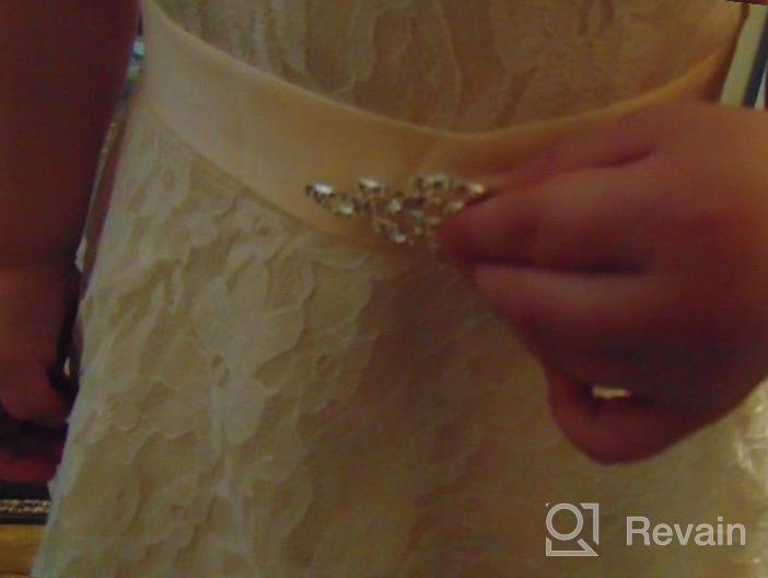 img 1 attached to Sleeveless Champagne Wedding Dress for Toddler Girls - Betusline Clothing review by Marc Tufa