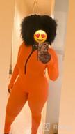 img 1 attached to Ruched Bodycon Jumpsuit Tracksuit For Women With High Neck, Zipper, And Thumb Hole review by Omar Obong