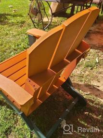 img 7 attached to Отдохните стильно с огромным складным креслом Adirondack от SERWALL - идеально подходит для вашего открытого жилого пространства!