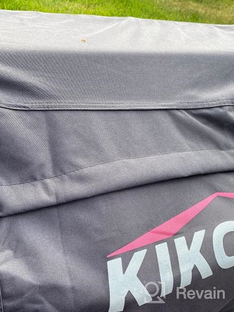 img 1 attached to Heavy Duty Waterproof 64 Inch BBQ Cover - Suitable For Char-Broil, Weber, Brinkmann & More | Kikcoin Grill Covers review by Kazuki Vong