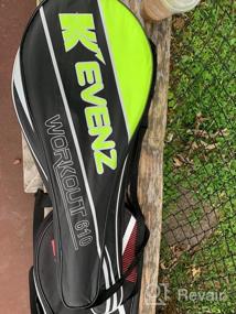 img 7 attached to Теннисная ракетка KEVENZ для взрослых, теннисная ракетка из углеродного волокна с сумкой для переноски, легкая и ударопрочная