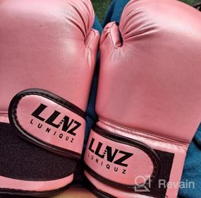 img 5 attached to Youth Boxing Gloves By Luniquz - Ideal For Boys And Girls, Available In 4, 6 And 8 Oz - Perfect For Sparring And Punching Bag Workouts