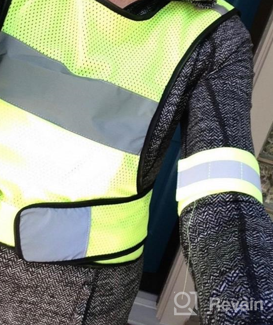 img 1 attached to Stay Safe With HiVisible Reflective Vest - Perfect Night Running Gear For Men And Women review by Kyle Pickett