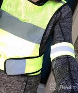img 1 attached to Stay Safe With HiVisible Reflective Vest - Perfect Night Running Gear For Men And Women review by Kyle Pickett