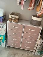 img 1 attached to 10-Drawer Kids Dresser: Steel Frame, Wood Top & Handles Storage Unit For Clothes - Bedroom, Nursery & Closet Organizer Chest With Easy Pull Fabric Bins review by Matthew Blustein