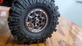 img 6 attached to Обновите свой маленький гусеничный трактор с помощью шин INJORA 1.0 Mud Terrain для TRX4M, SCX24, осевых и других моделей — в комплекте 4 шины!