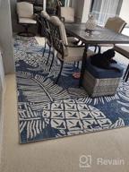 img 1 attached to Transform Your Space With The Tommy Bahama Malibu Pineapple Coastal Rug - Ideal For Indoor And Outdoor Use! review by Wendy Williams