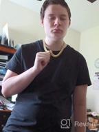 img 1 attached to 💎 Stylish WinTrend 18K Gold Stainless Steel Hip Hop Miami Curb Chains with Bling Bling Cubic Zirconia Iced-Out Clasp for Men - Available in Multiple Sizes and Lengths! review by Roger Weinmunson