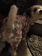 img 1 attached to 🐾 KYEESE Polka Dot Dog Pajamas: Soft & Stretchable Material | Onesie Style Velvet PJs for Small and Medium Dogs review by Alan Pfeiffer
