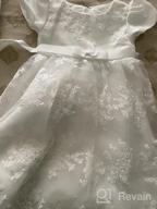 img 1 attached to Formal Occasion Dresses For Toddler Girls: Glamulice Baptism Christening Flower Dress review by Rocco Guale
